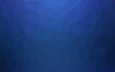Obraz premium Dark BLUE vector polygon abstract background. A vague abstract illustration with gradient. New texture for your design.