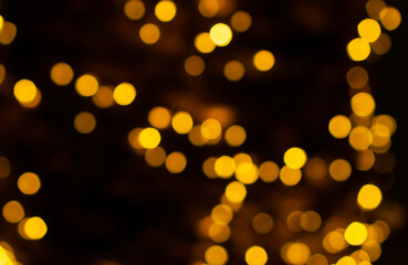 Lots of colorful blurred circles of light