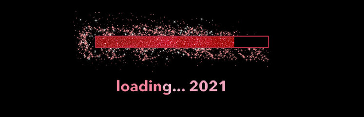 Loading New Year 2021 in red