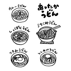 うどん　イラスト　20092604 hanadaruma 