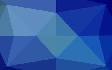 Light BLUE vector polygon abstract layout. Colorful abstract illustration with gradient. The polygonal design can be used for your web site.