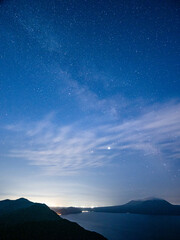 星空 天体 天の川 夜景