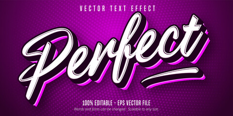 Perfect text, sport style editable text effect