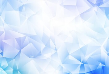 Light Pink, Blue vector abstract mosaic background.