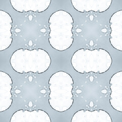 Azulejo Tile Art. Silver Mosaic Ornament. Azulejo Seamless Art. Italian Majolica Tile. Floral Ornament. Antique Arabesque Design. Geometric Mexican Texture. Grey Pattern. Vintage Texture.