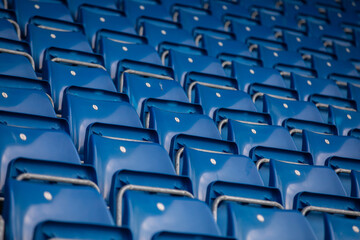Empty seats at a football stadium © Tina Jenner