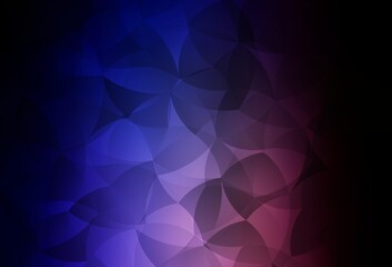 Dark Pink, Blue vector triangle mosaic texture.