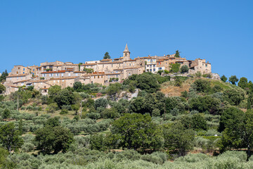 Fototapeta na wymiar A village of Montfort in Provence, France