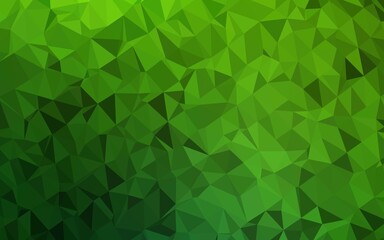 Fototapeta na wymiar Light Green vector abstract polygonal texture. Colorful illustration in Origami style with gradient. Template for a cell phone background.