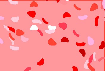 Light Red vector texture with random forms.