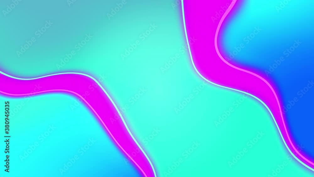 Aufkleber abstract paint liquid fluid rainbow gradient prism waves loop animation background. digital screensa