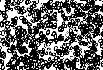 Black and white vector cover with spots.