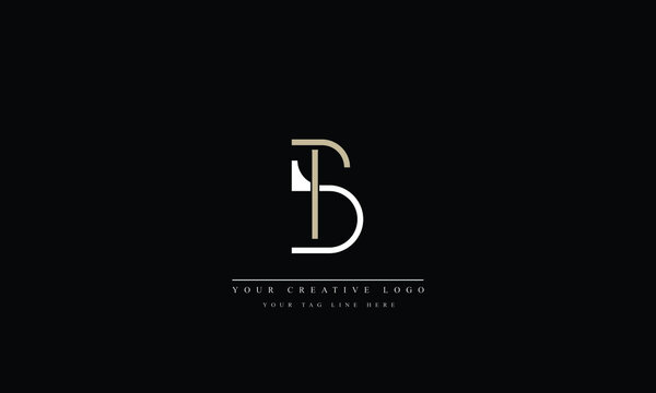 TB BT T B Letter Logo Design with Creative Modern Trendy Typography
