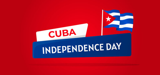 design banner website cuba independence day