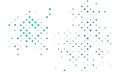 Light BLUE vector layout with circle shapes. Illustration with set of shining colorful abstract circles. Design for business adverts.