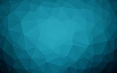 Dark BLUE vector polygonal template. Colorful illustration in abstract style with gradient. Completely new template for your business design.