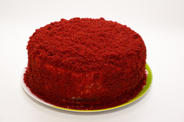 bright red cake called red velvet