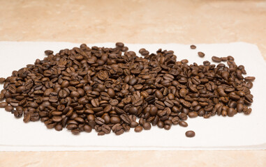 freshly roasted coffee beans