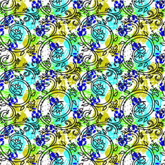 Fototapeta premium seamless pattern with circles