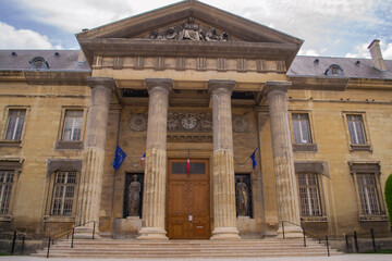 Obraz premium Place Royale in the city of Reims in France 