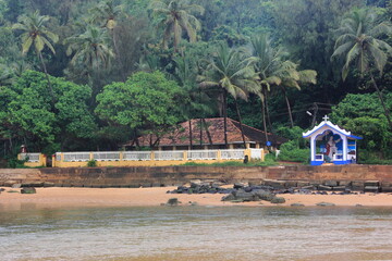 Early morning pic of Baga Beach, Goa, India  - obrazy, fototapety, plakaty