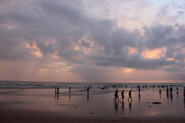 Fototapeta na wymiar Early morning pic of Baga Beach, Goa, India