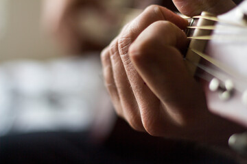 playing guitar
