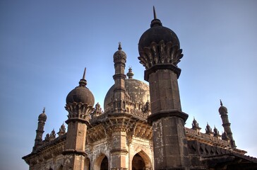 Fototapeta na wymiar Ibrahim Rouza, sepulcher of Ibrahim Adil Shah and a mosque, Bijapur, Karnataka, India