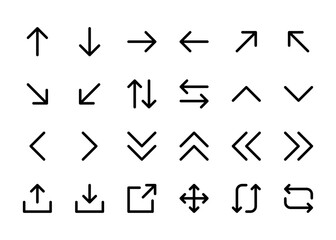 Arrow set icon. Arrows  sign and symbol 