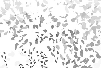 Fototapeta na wymiar Light Silver, Gray vector backdrop with abstract shapes.