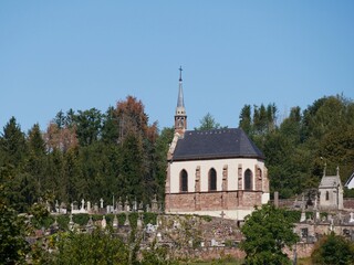 Cimetière et chapelle Sainte Marguerite à Abreschviller en Moselle. France