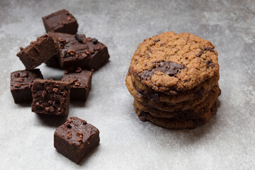 Chocolate Brownies and cookies