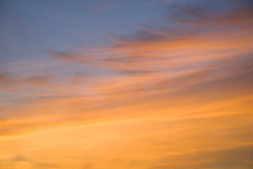 Fototapeta premium golden sky in the evening at sunset time for background 