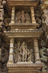 Khajuraho Group of Monuments, Hindu temples and Jain temples in Chhatarpur district, Madhya Pradesh, India, Nagra style architecture, UNESCO World Heritage Site.
