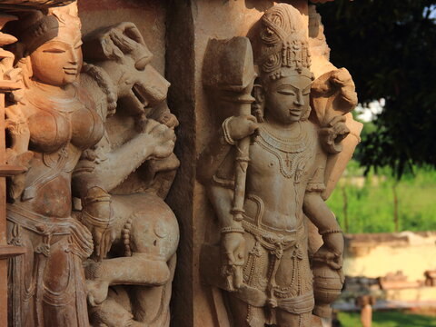 Khajuraho Group of Monuments, Hindu temples and Jain temples in Chhatarpur district, Madhya Pradesh, India, Nagra style architecture, UNESCO World Heritage Site.