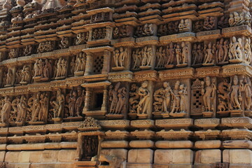 Khajuraho Group of Monuments, Hindu temples and Jain temples in Chhatarpur district, Madhya Pradesh, India, Nagra style architecture, UNESCO World Heritage Site.