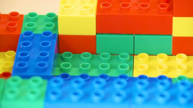 Closer look of the blocks of blocks toys