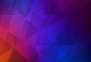 Fototapeta premium Light Blue, Red vector polygon abstract layout.