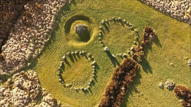 Aerial - Megalithic Site Beaghmore Stone Circles