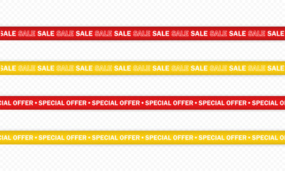 Sale tape icon set. Shopping. Discount. Bussiness concept. Vector on isolated transparent background. EPS 10