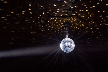 disco ball and lights