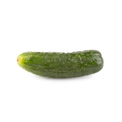 Cucumber on white background with clipping path.