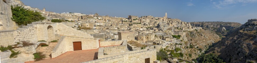 Fototapeta na wymiar View of Matera in Italy, Unesco world heritage