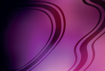 Dark Purple, Pink vector glossy abstract backdrop.