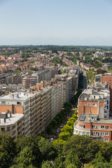 Fototapeta na wymiar View of big city, Brussels