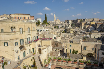 Obraz premium View of Matera in Italy, Unesco world heritage