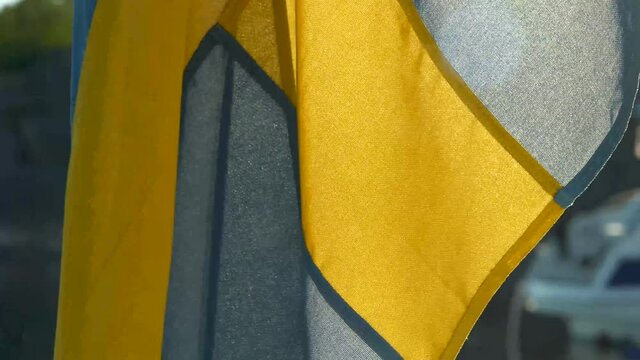 Swedish flag on a boat