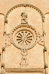 Detail of Saint Domenico church at Matera in Italy