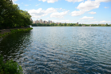 New York, NY, USA - June 5, 2019: The biggest park Central Park in New York city