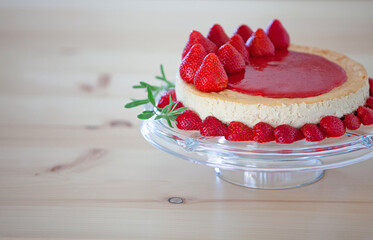 cake with strawberry